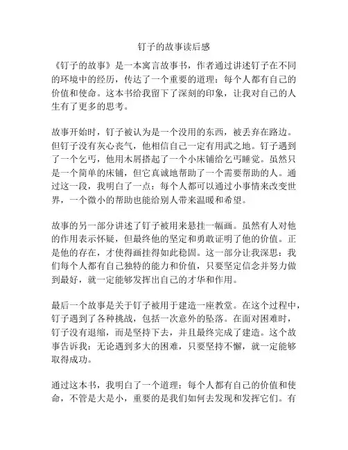 钉子的故事读后感