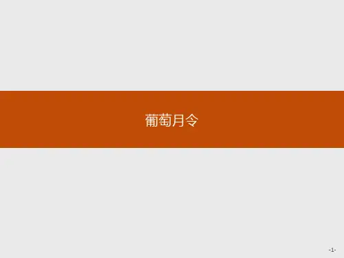 人教选修中国现代诗歌散文欣赏葡萄月令课件(20张)