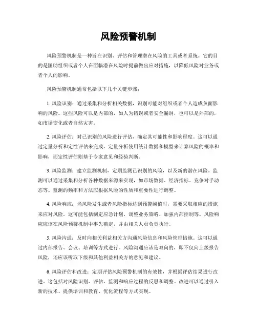 风险预警机制