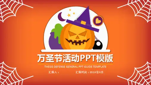 万圣节活动策划万圣节晚会PPT模板课件