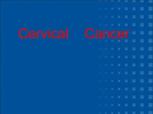 Cervical Cancer宫颈癌-中英文