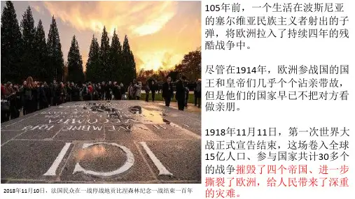 人教部编版九年级历史_第一次世界大战PPT优秀课件