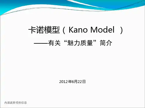 卡诺模型魅力质量介绍课件