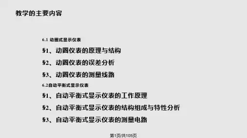 第四篇 检测技术及仪表显示仪表PPT课件