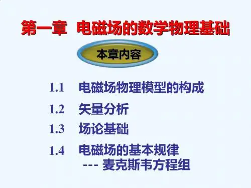 电磁场的数学物理基础