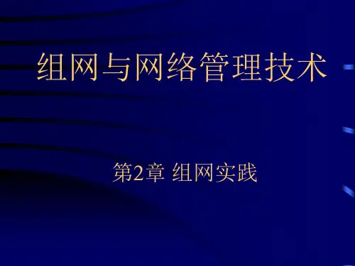 组网与网络管理技术：常用网络设备介绍