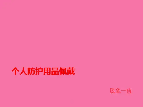 个人防护用品佩戴ppt课件