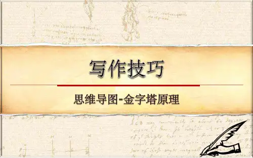 思维导图 金字塔原理 - 写作技巧