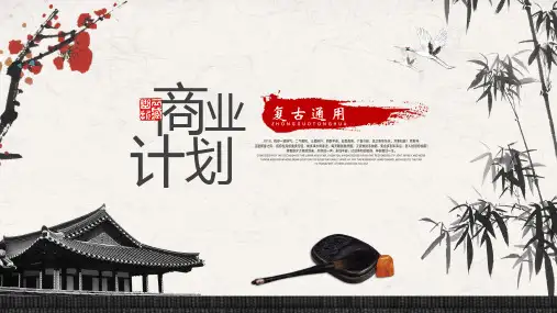 2018年公司创业计划书商业融资计划书PPT模板