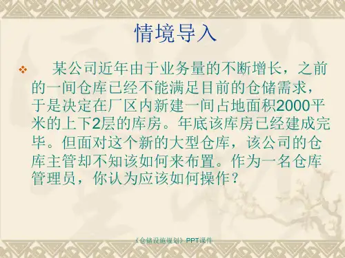 仓储设施规划课件