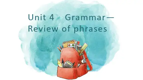 【课件】Unit+4Review+of+phrases语法课件人教版高中英语选择性必修第四册
