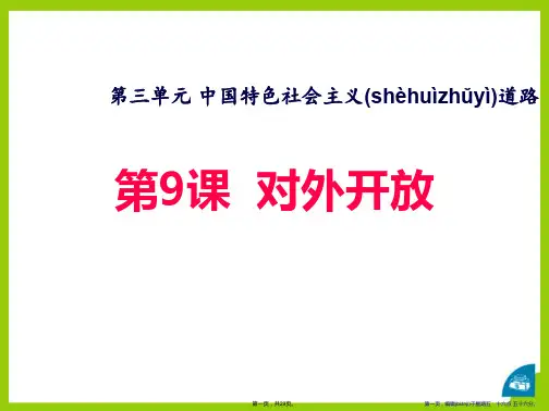 《对外开放》PPT