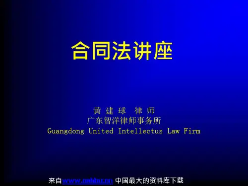 33_合同法讲座(PPT 33页)