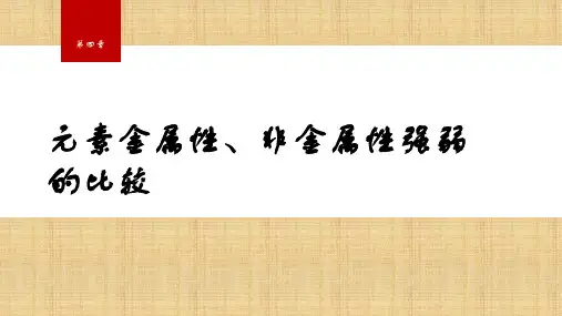 第4章 第1节 微专题6 元素金属性、非金属性强弱的比较