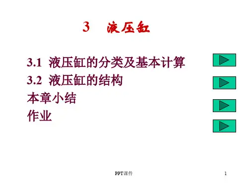 液压缸的分类及基本计算  ppt课件