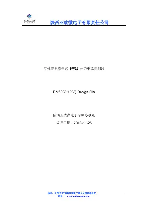 RM6203设计指南12V1A