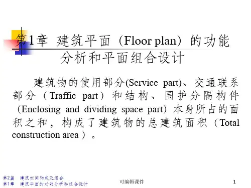 建筑平面的功能分析和平面组合设计PPT课件
