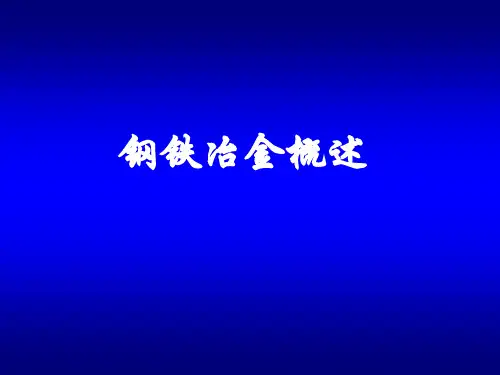 钢铁冶金概述
