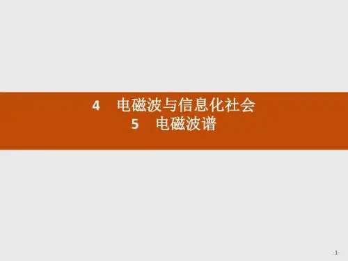 高二物理人教版选修3-4课件：14.4-14.5 电磁波与信息化社会 电磁波谱ppt课件