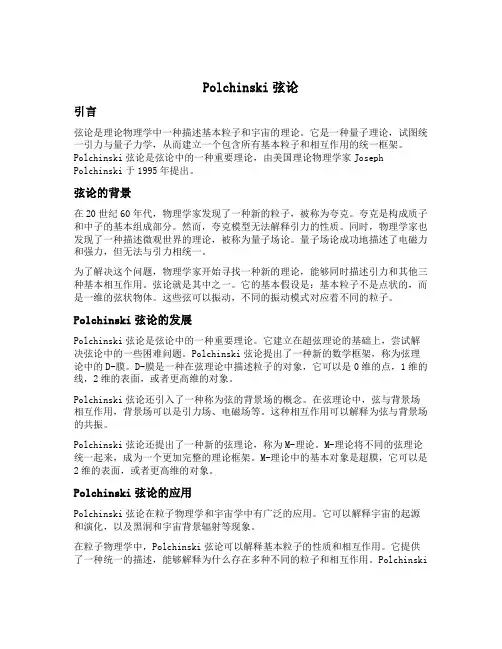 polchinski弦论