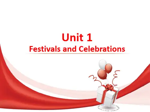 人教版高中英语必修三第一单元阅读完整festivals-and-celebrationsppt课件