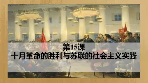 《十月革命的胜利与苏联的社会主义实践》PPT教学课件