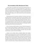 托福阅读TPO30-3 The Invention of the Mechanical Clock