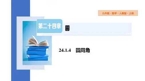 24.1.4 第1课时 圆周角定理 初中数学人教版数学九年级上册课件
