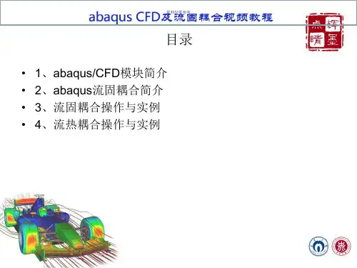 abaqus FSI流固耦合教程 