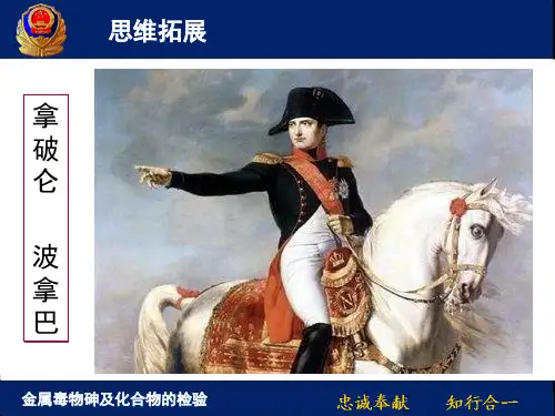 检验专业核心课程《毒物分析》第三节金属毒物砷及化合物的检验