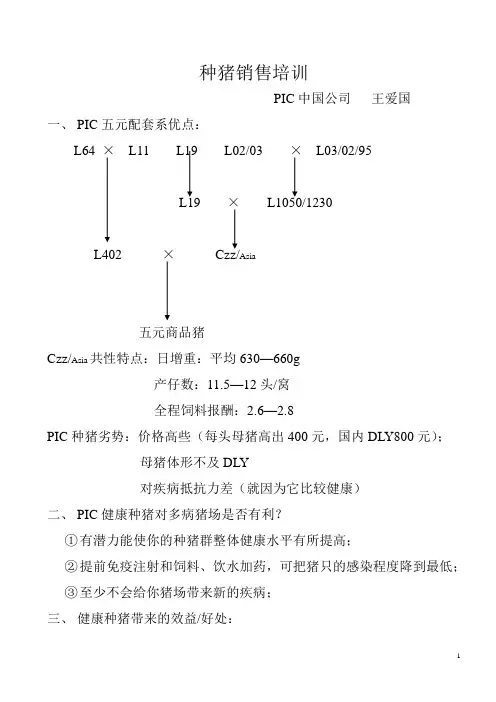 16种猪销售培训