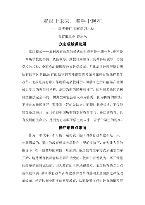 重庆考察学习报告