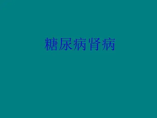 糖尿病肾病--ppt课件