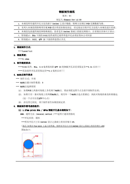 stencil通用制作要求(钢网)