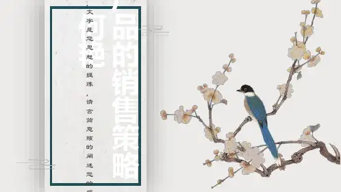 高端产品的销售策略