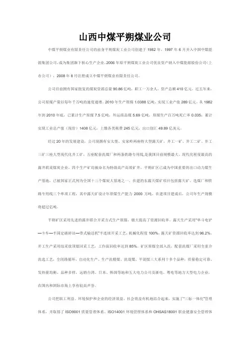 山西中煤平朔煤业公司