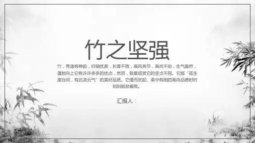 水墨淡雅中国风通用ppt模板