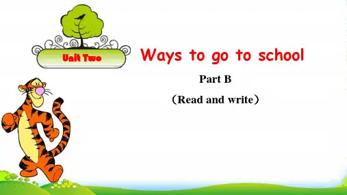 pep六年级英语上册unit2 Part B Read and write-优质课件