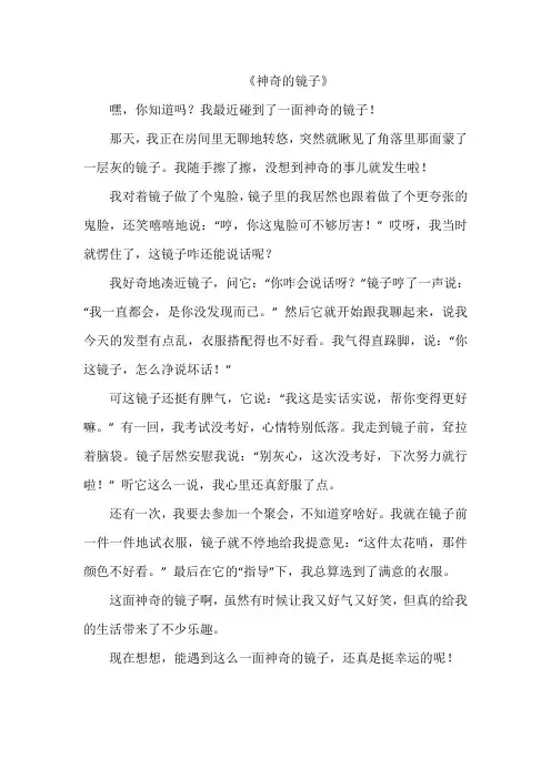 《神奇的镜子》作文