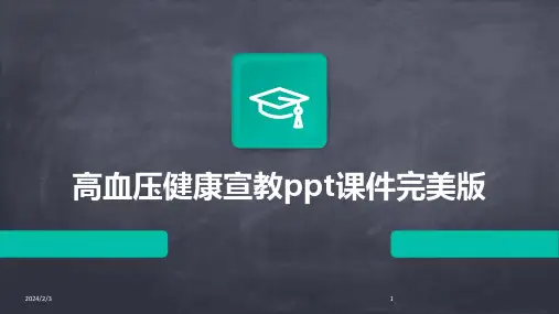2024年度高血压健康宣教ppt课件完美版