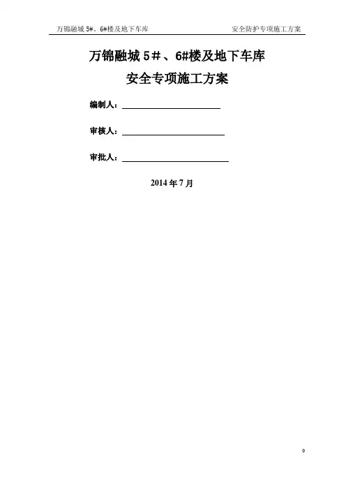 安全防护专项施工方案(1)
