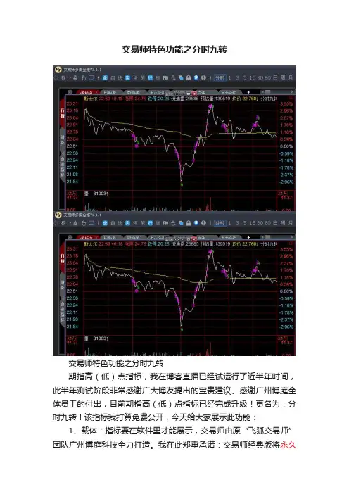 交易师特色功能之分时九转