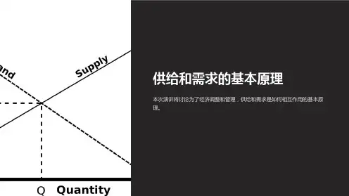 供给和需求的基本原理