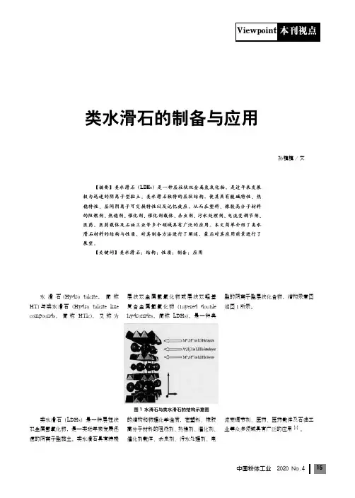 类水滑石的制备与应用