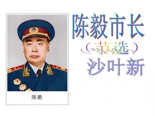 3.《陈毅市长》节选课件-免费下载-ppt课件-人教版-新课标-初中语文-九年级下