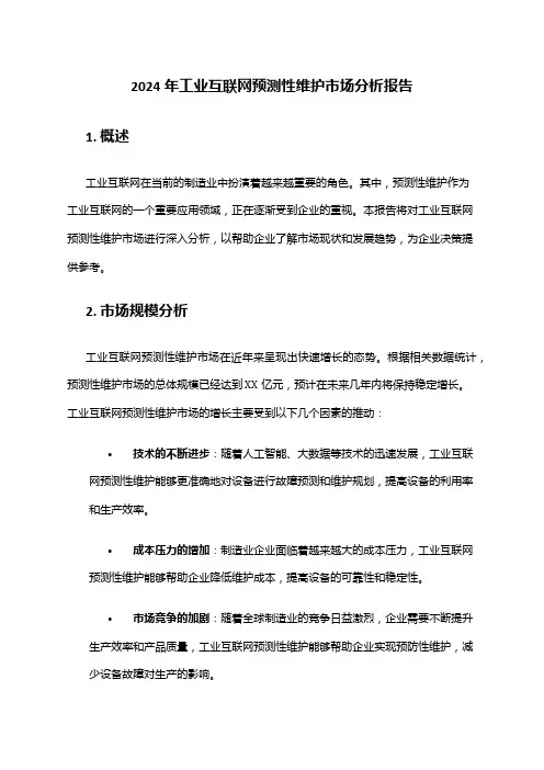 2024年工业互联网预测性维护市场分析报告