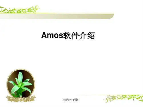 Amos软件介绍PPT课件