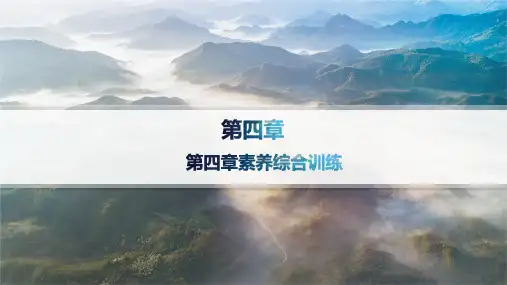 2024-2025学年高一地理必修第一册(湘教版)配套课件第四章素养综合训练