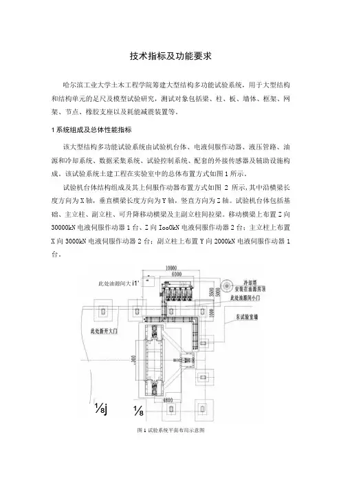 技术指标及功能要求
