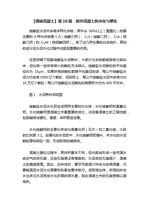 【揭秘混凝土】第10篇：新拌混凝土的水化与硬化